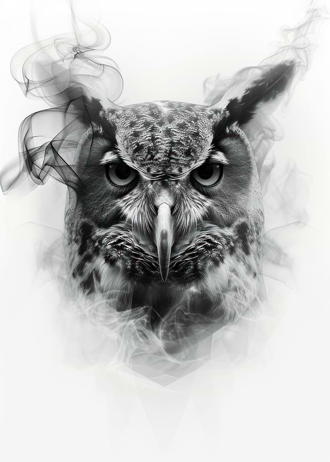 Owl in Smoke