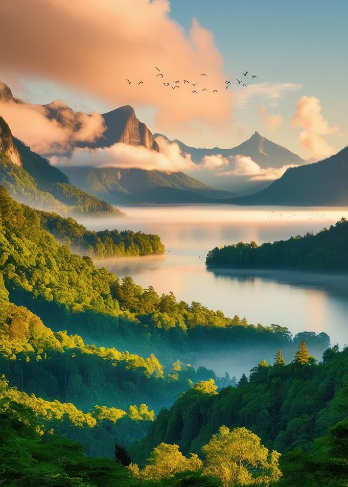 Misty Mountain Lake