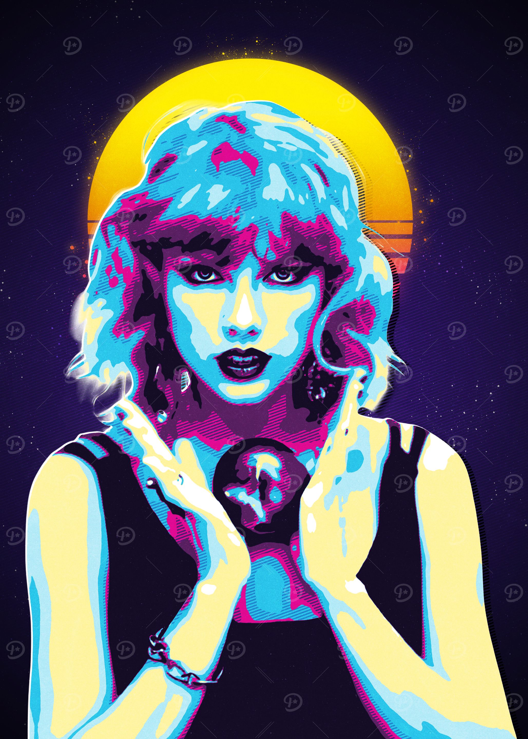 Retro Pop Art Portrait