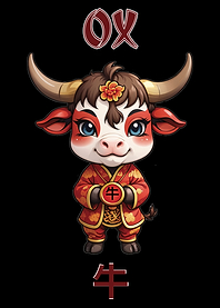 Chinese Zodiac Sign Ox Illustration
