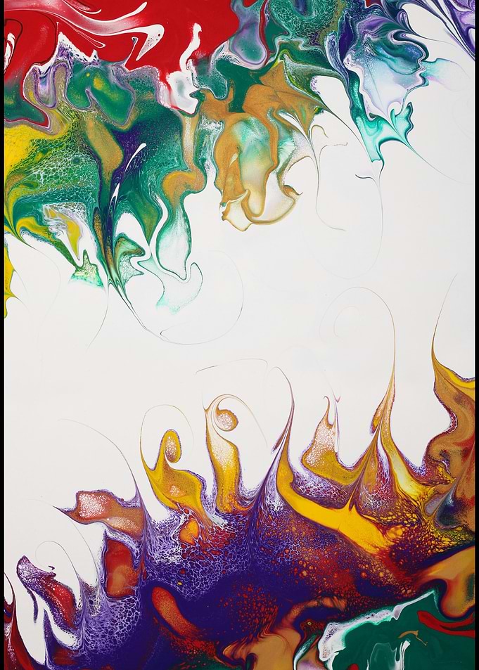 Acrylic Abstract Fluid Art