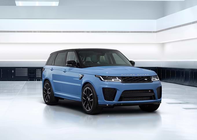 Blue Range Rover Sport