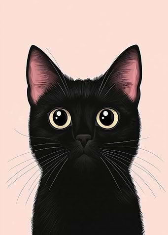 Black Cat Portrait