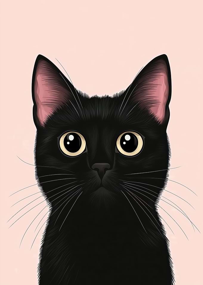 Black Cat Portrait