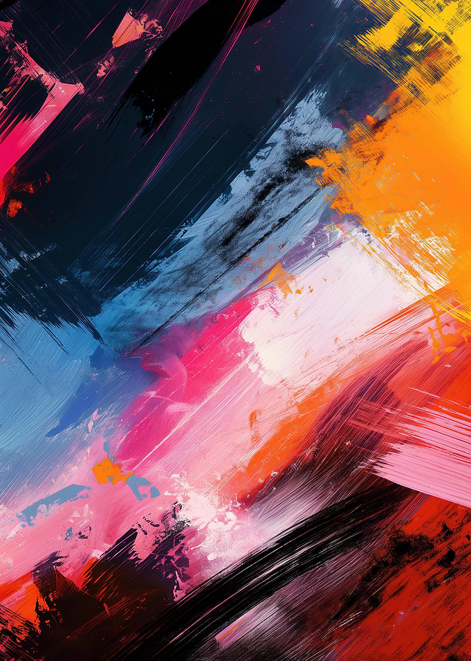 Abstract Brushstrokes