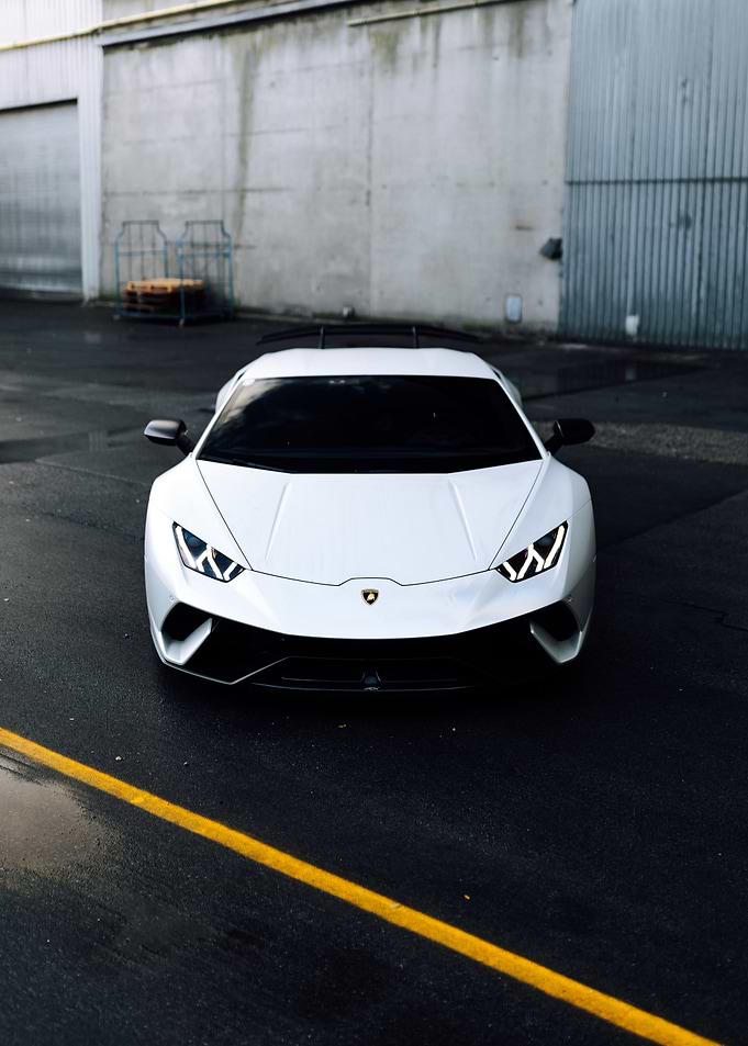 White Lamborghini Huracan