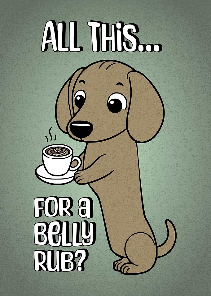 Cute Dachshund Coffee Cup