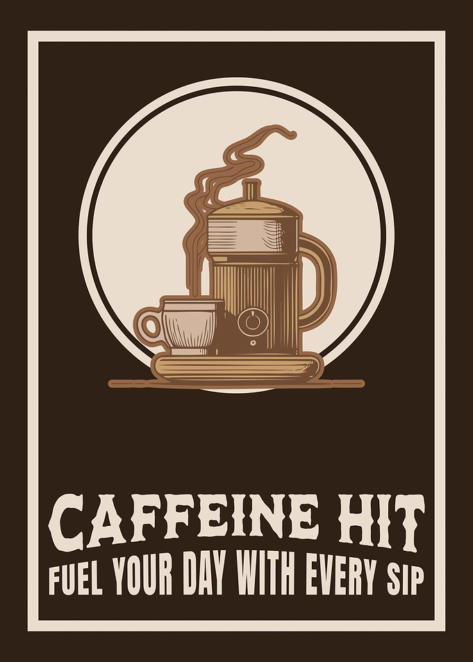 Coffee Caffeine Hit Poster