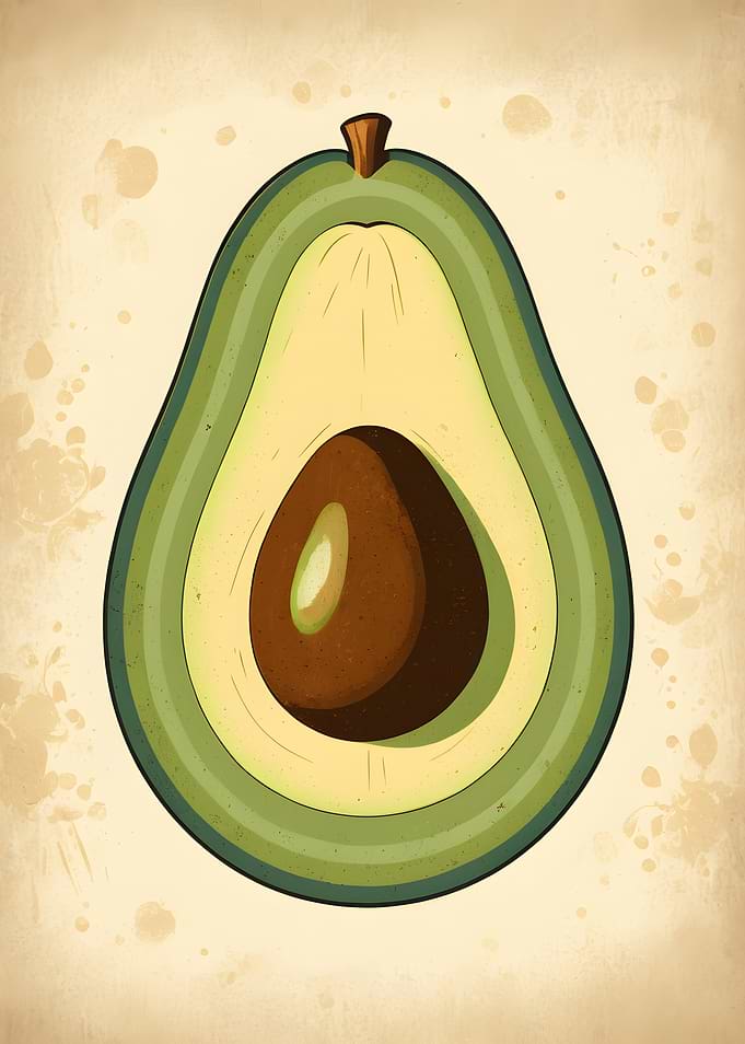 Avocado Illustration