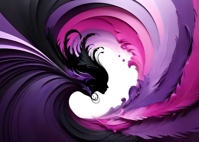 Abstract Woman Silhouette