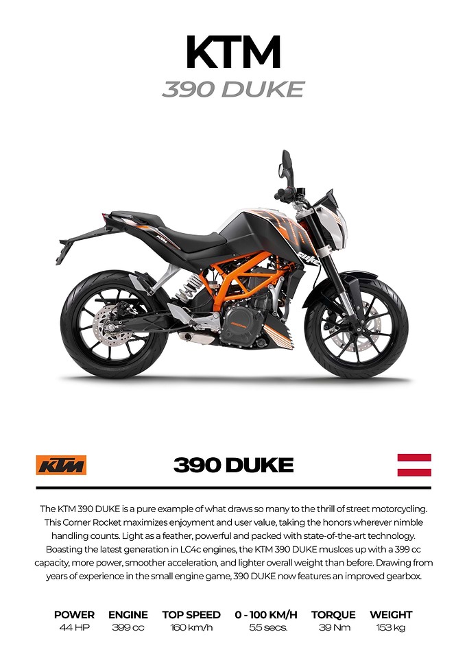 KTM 390 Duke Motorcycle