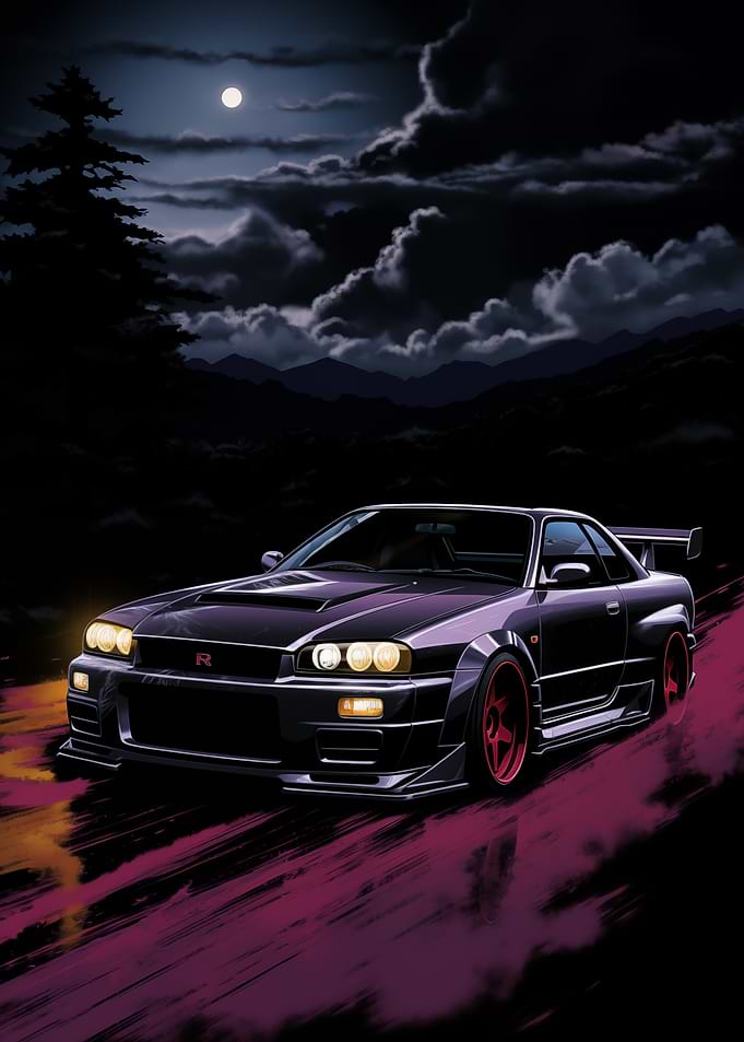 Nissan Skyline R34 Night Drive