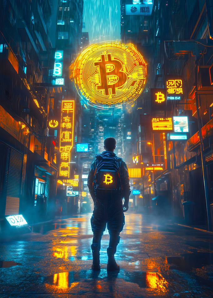 Bitcoin Cyber Cityscape