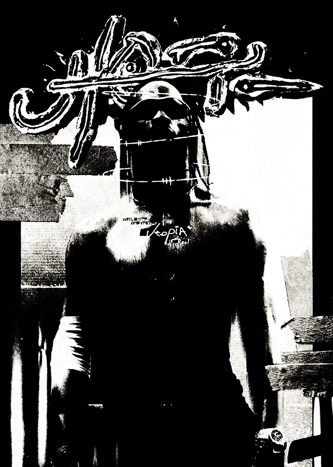 Black and White Abstract Portrait