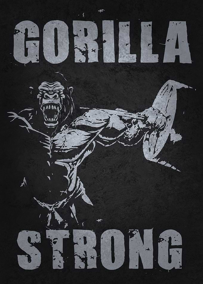Gorilla Strong Gym Motivation