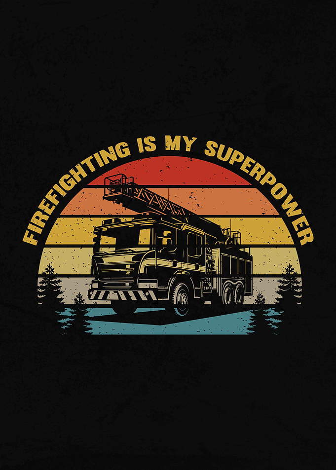 Vintage Firefighter Dad