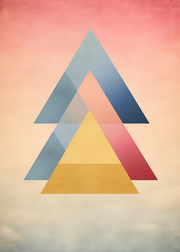 Abstract Geometric Art Wall