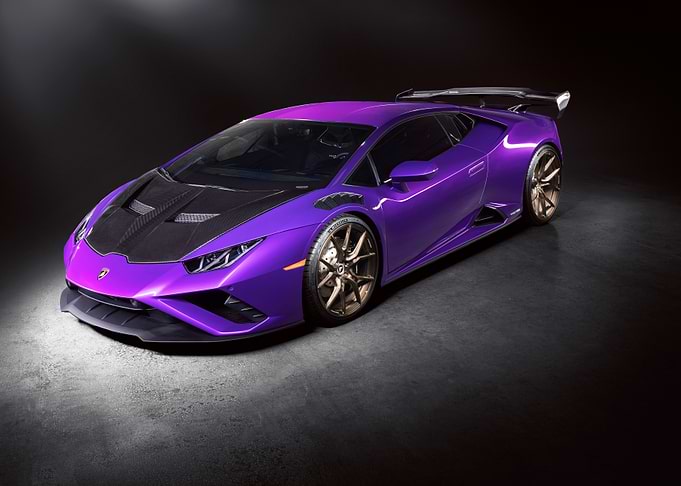 Purple Lamborghini Huracan