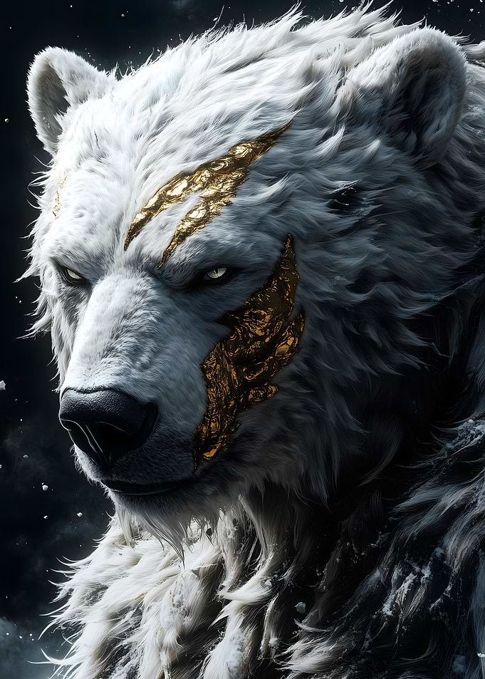 Golden Polar Bear Animal
