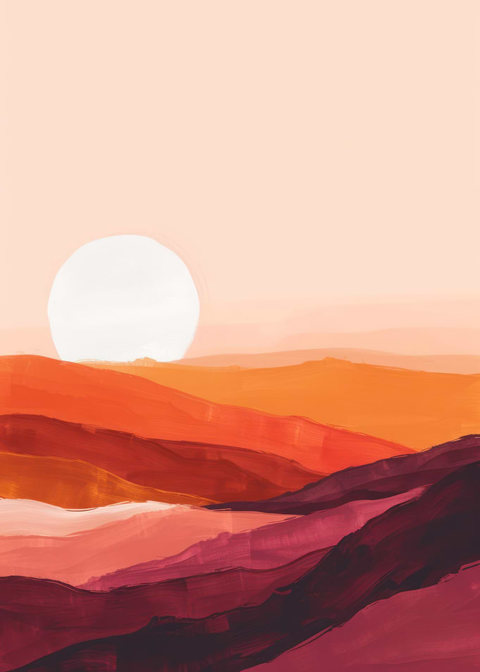 Sunset Mountain Landscape
