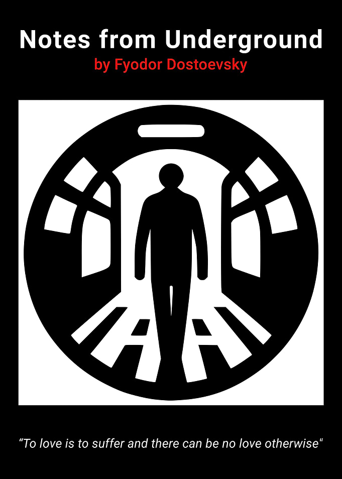 Notes from Underground Minimalist Book Cover