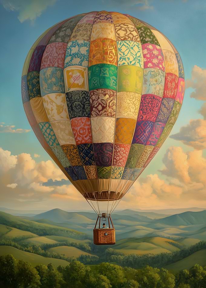 Patchwork Hot Air Balloon