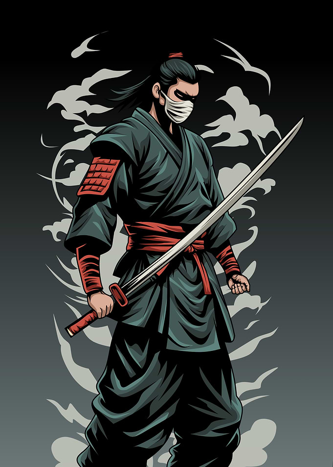 Samurai with Katana