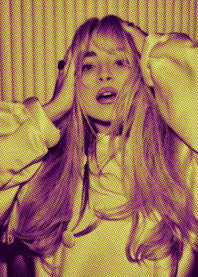 Woman in Pop Art Style