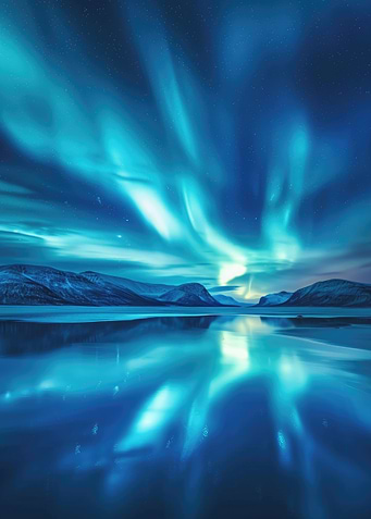 Aurora Borealis Reflection
