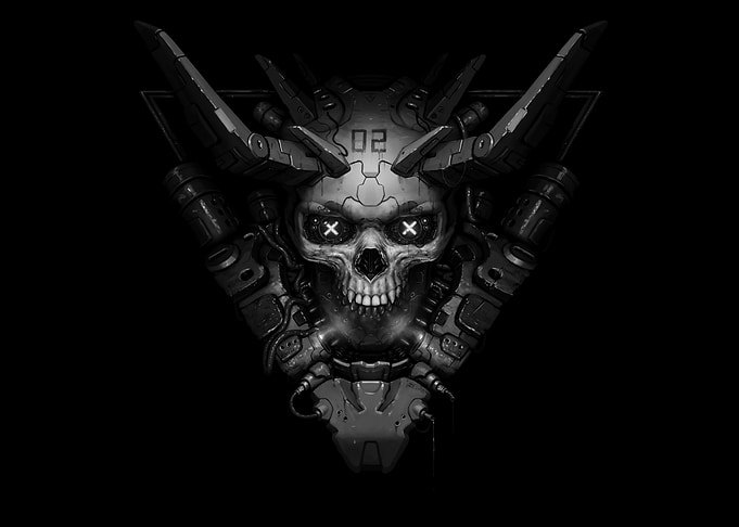 Cyberpunk Skull