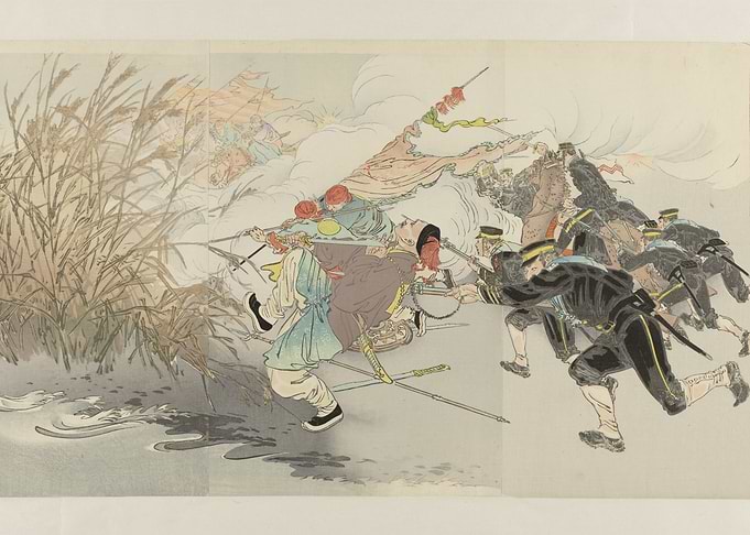Japanese War Scene Print