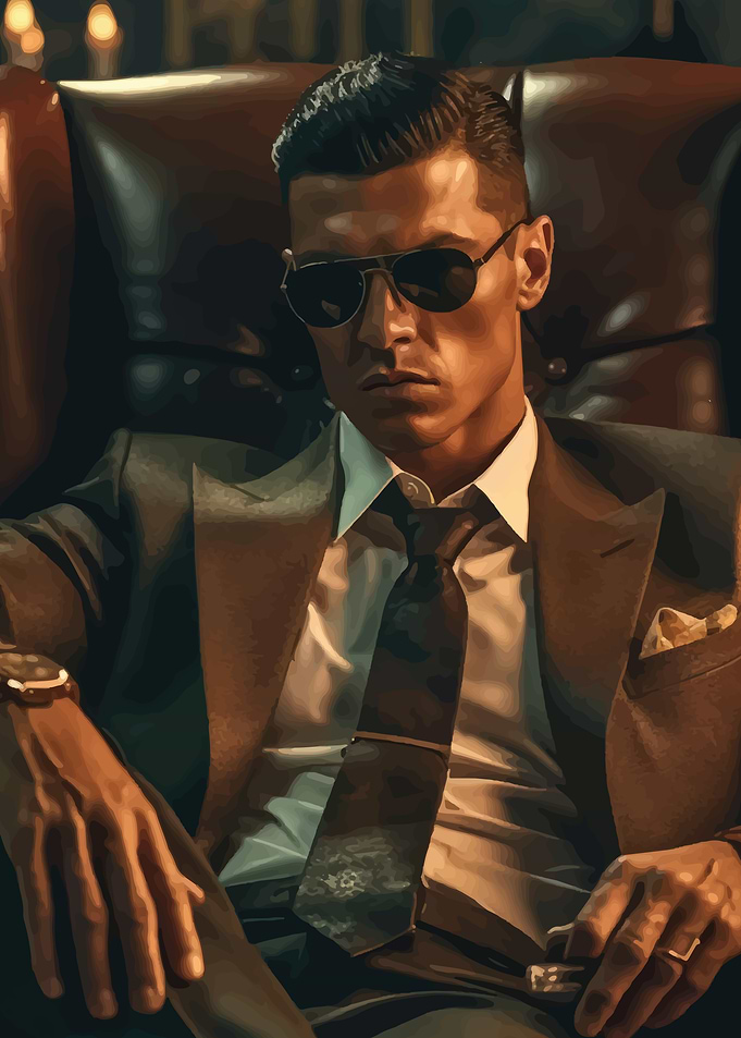 Man in Suit and Sunglasses