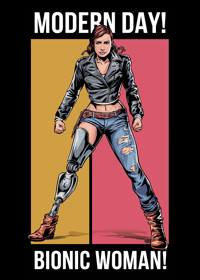 Amputee Woman Inspirational Bionic Woman Design