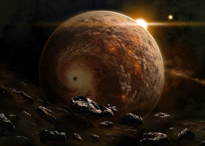 Fiery Gas Giant