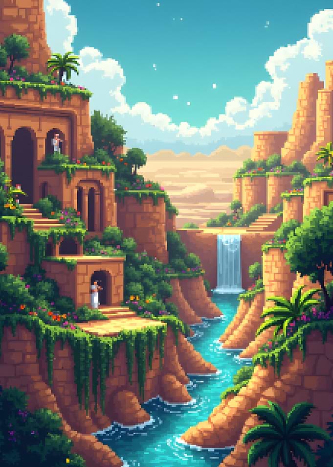 Pixelated Oasis