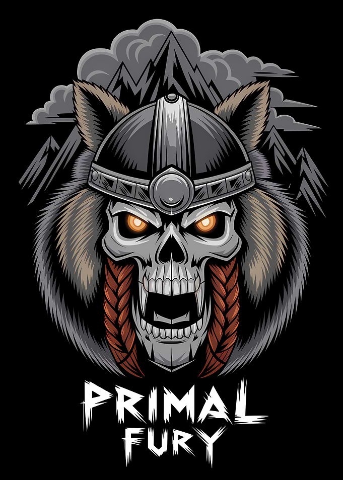Wolf Viking Skull