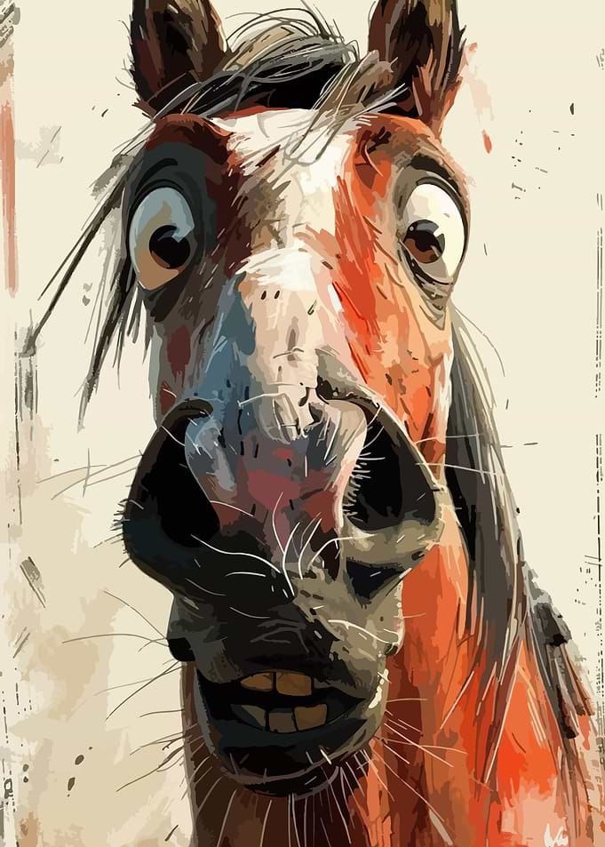 Funny Horse Portrait