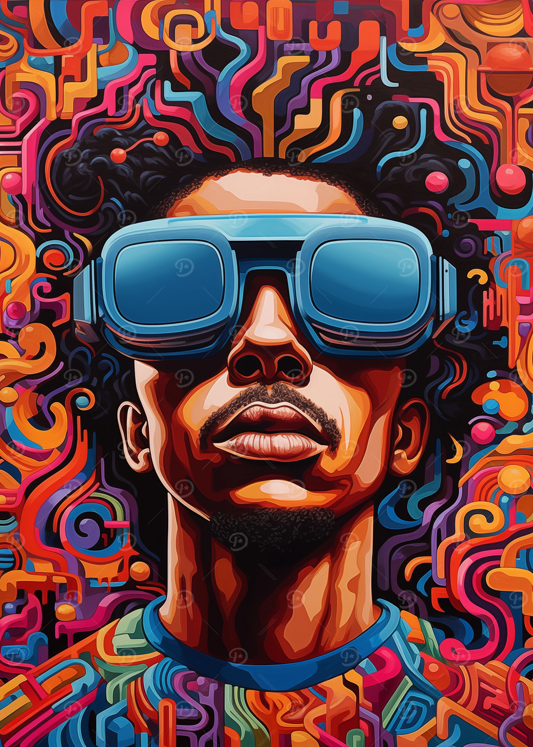 Art Portrait with Goggles