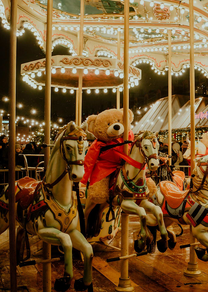 Teddy Bear on Carousel