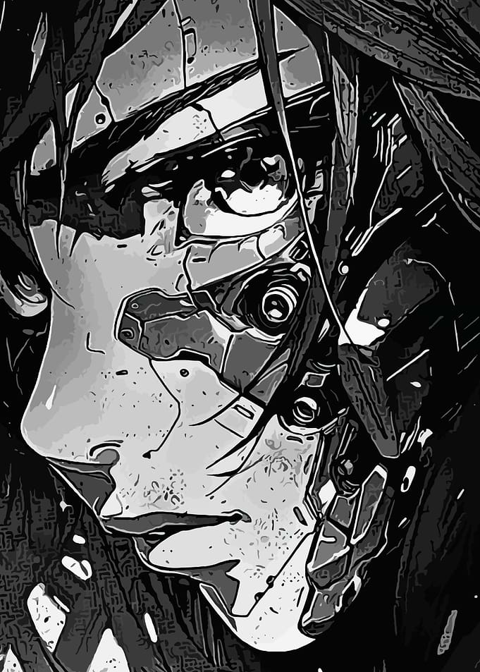 Cyberpunk Anime Portrait