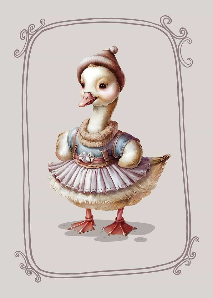 Cute Goose in Dress