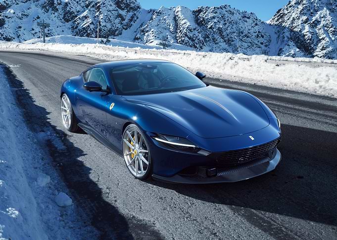 Ferrari SF90 Stradale in Snow