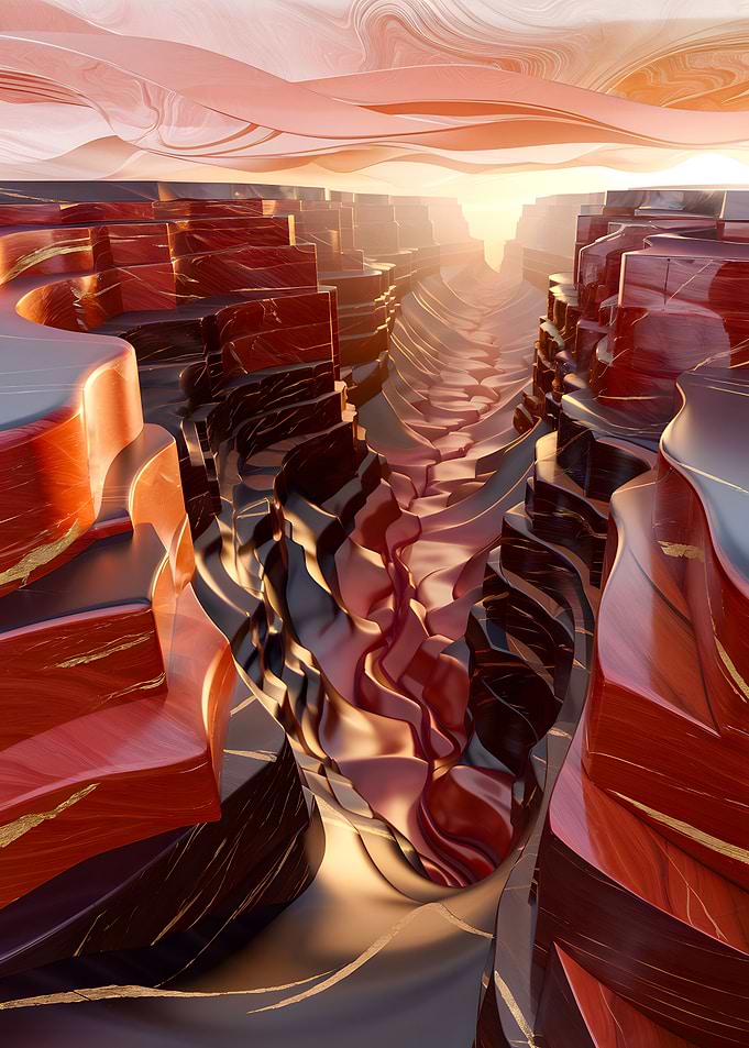 Abstract Grand Canyon Landscape
