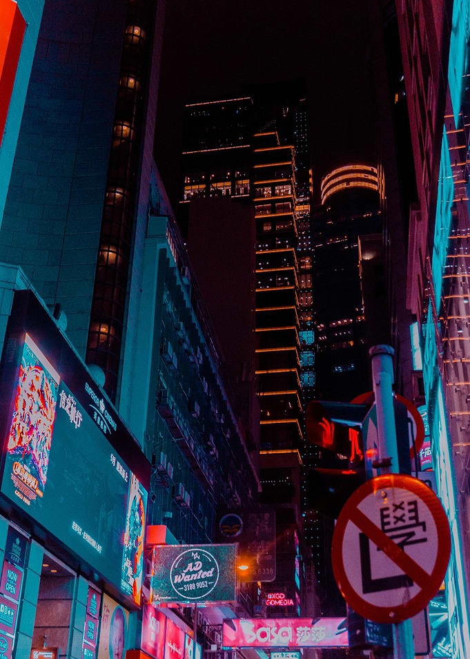 Neon Cityscape at Night