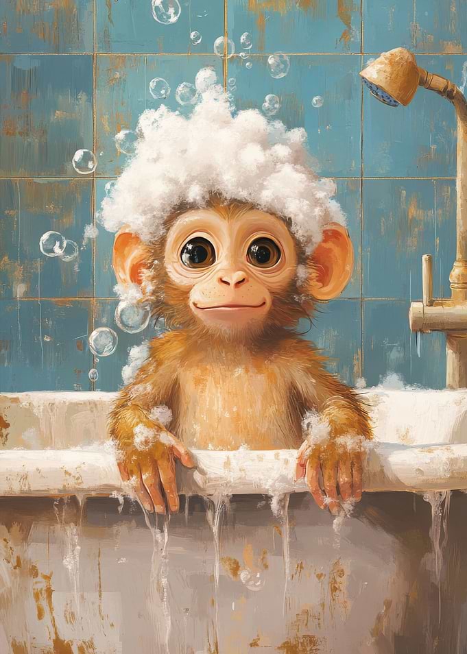 Monkey Bath Time