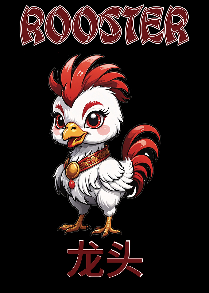 Chinese Zodiac Sign Rooster Illustration