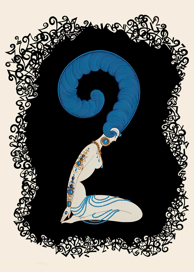 Erté - The Numerals Suite, The Number 2