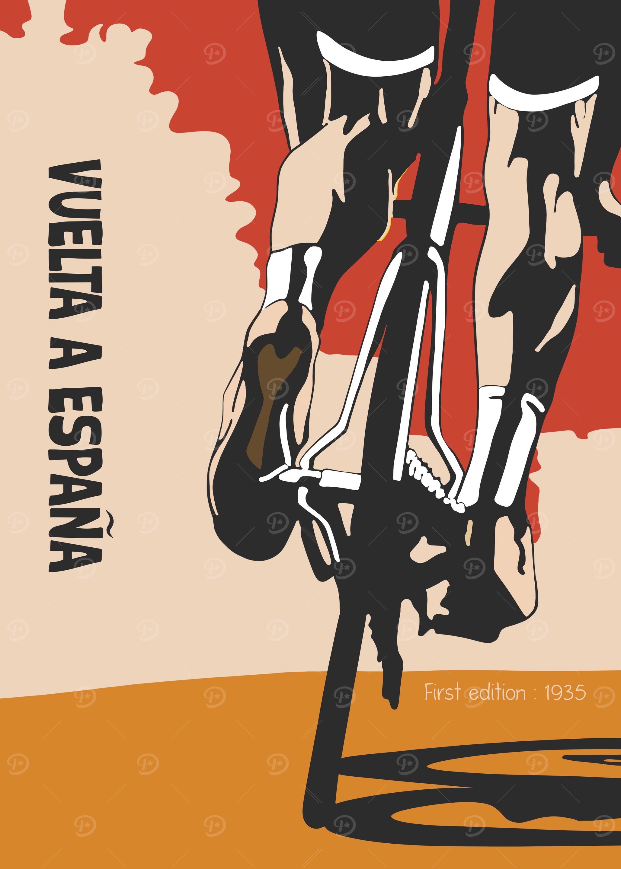 Vuelta a Espana Cycling Poster