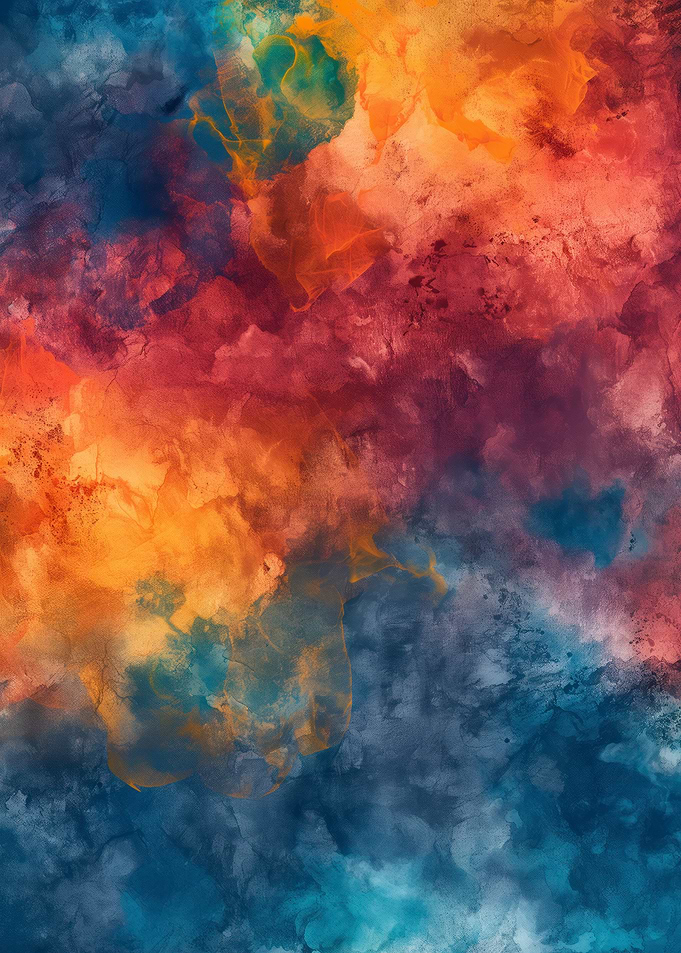 Abstract Watercolor Painting