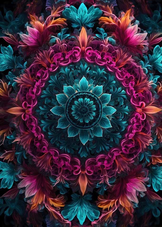 Floral Mandala Art